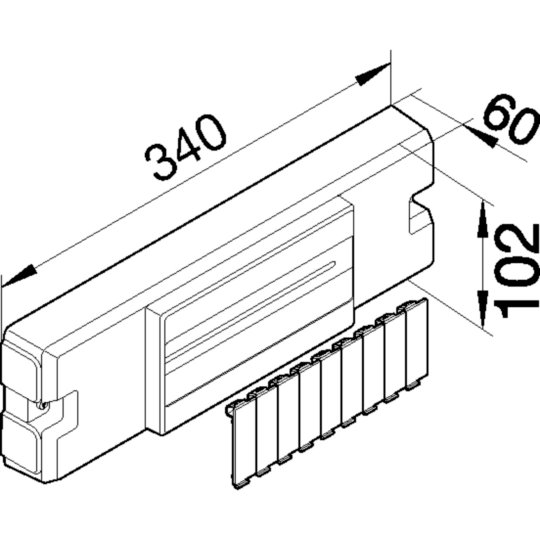 L55317035 - Einbausatz tehalit für 9 Automaten