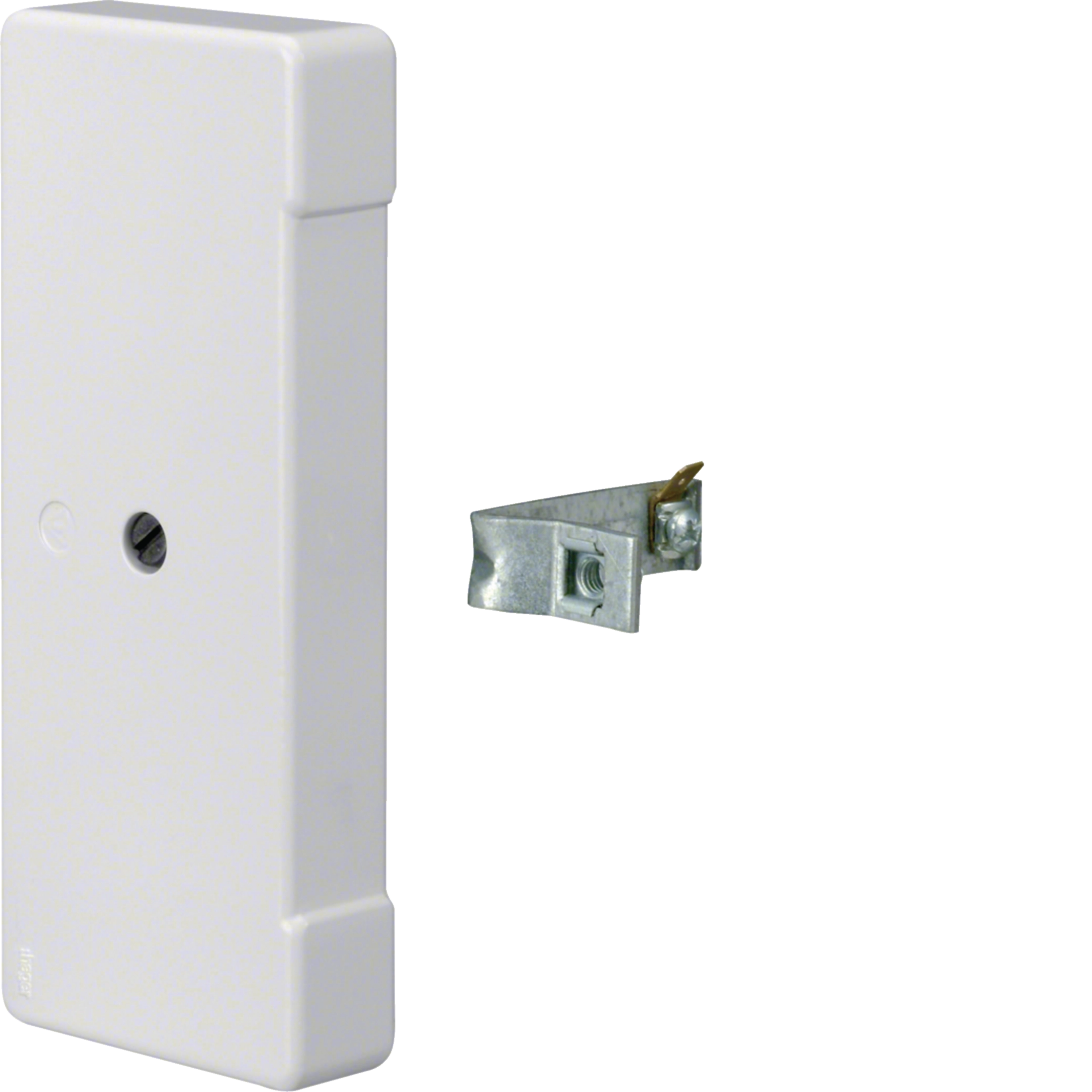 L61449010 - Endstück IP54 schnittkaschierend zu BRA 70x170mm aus Zink-Druckguß in reinweiß