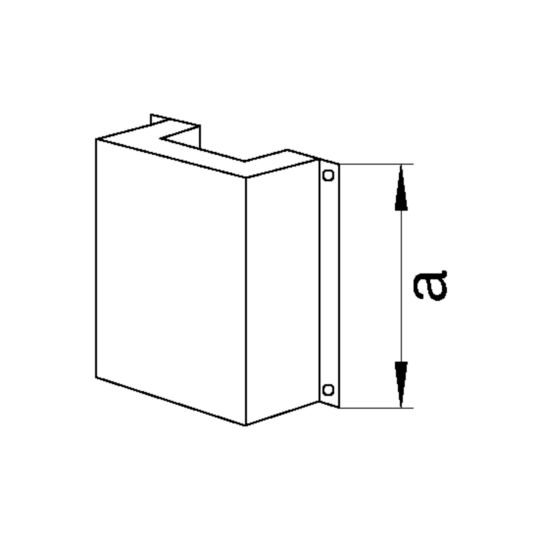 L68689016 - Schiebemuffe zu Brandschutzkanal FWK 30/FWK 3E I90/E30 100x160mm verkehrsweiß