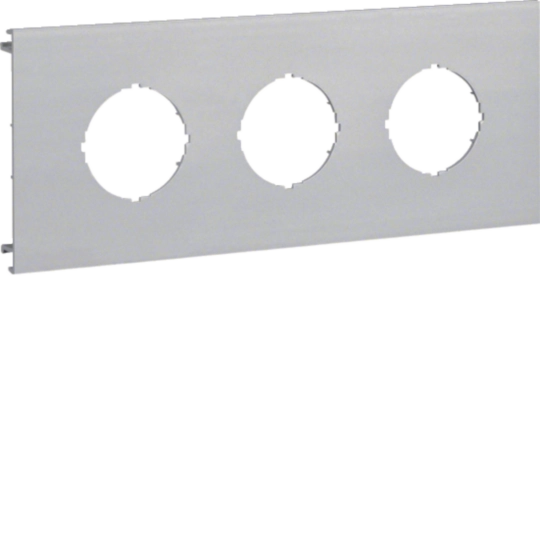 L87337035 - Blende 3-fach d=45mm für UP-Einsatz ohne Rahmen PVC BR Oberteil 100mm lichtgrau