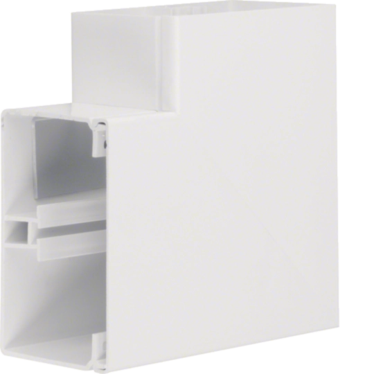 L87659001 - FB, vlakke hoek voor goot 80x130 mm, wit