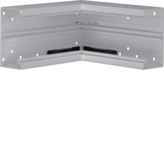 L87717030 - Inneneck aus Grundprofil zu Brüstungskanal BR 70x130mm aus PVC in steingrau