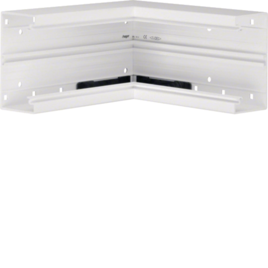 L87719010 - Inneneck aus Grundprofil zu Brüstungskanal BR 70x130mm aus PVC in reinweiß