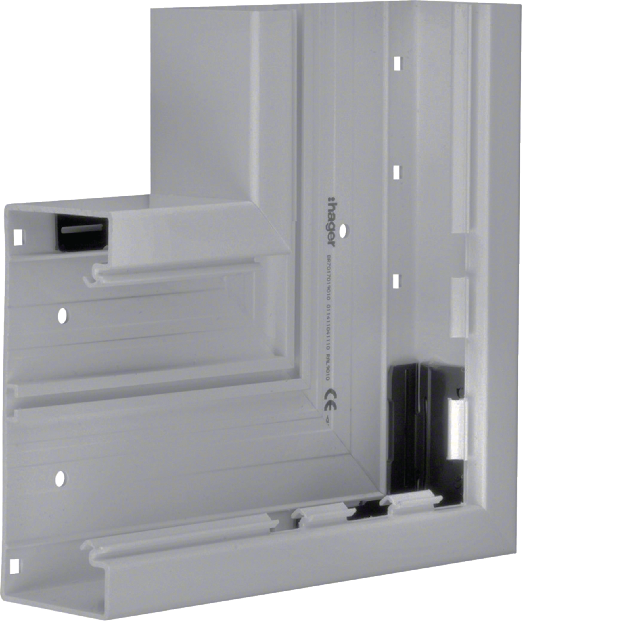 L91057030 - Flachwinkel zu BR 68x170mm aus PVC in steingrau