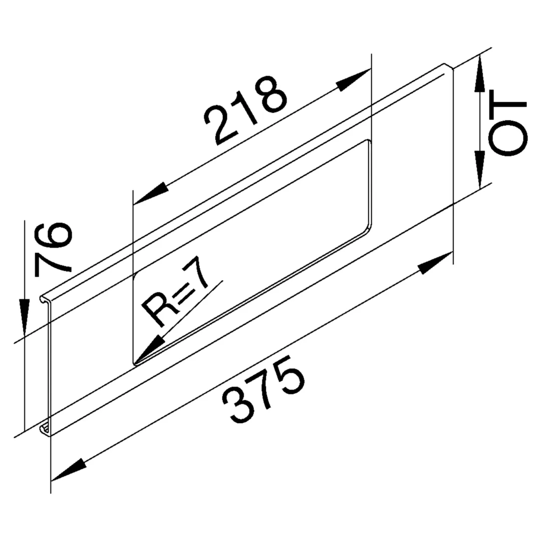 L91137035 - Blende 3-fach R7 für UP-Einsatz mit Rahmen PVC zu FB Oberteil 110mm lichtgrau