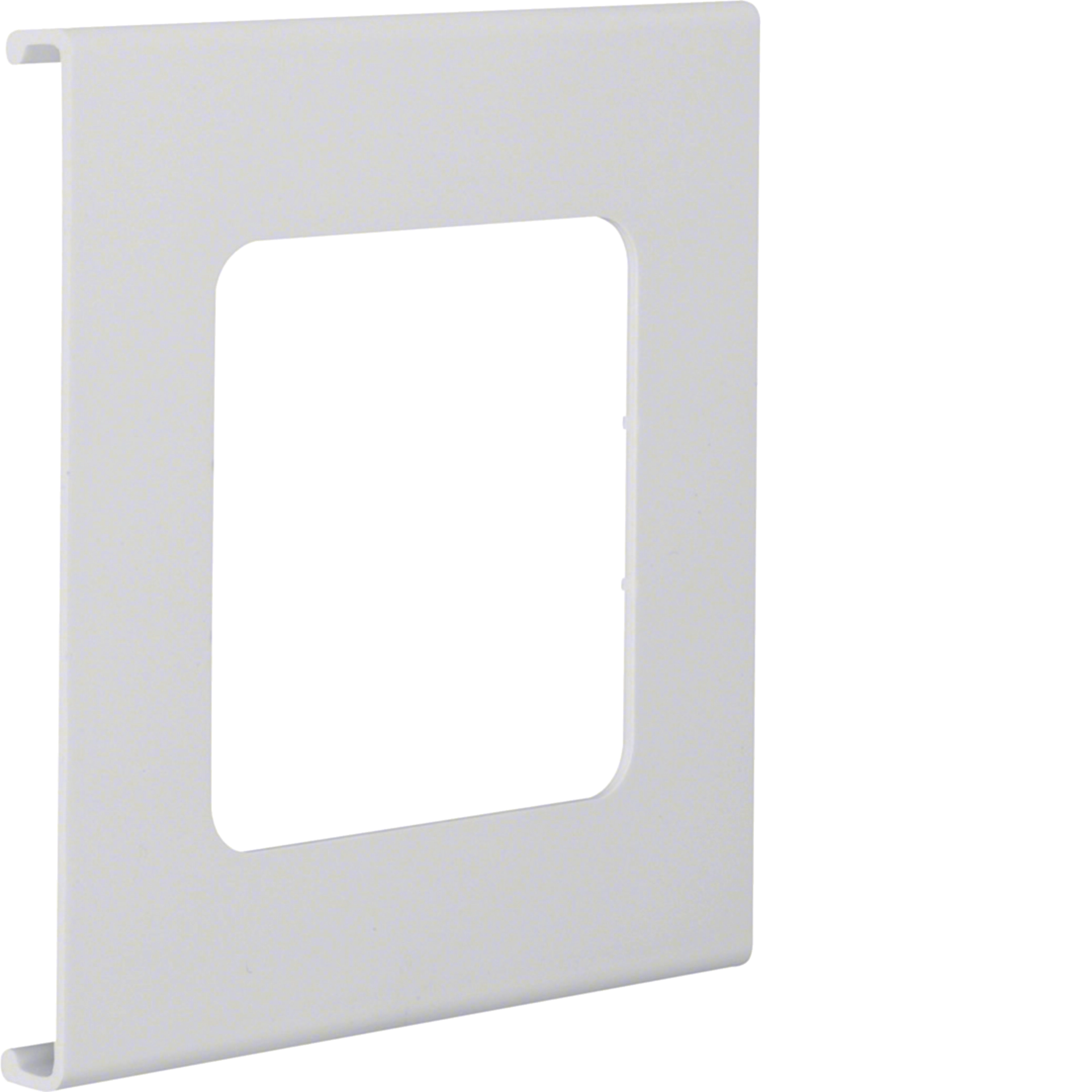 Blende 1-fach R7 für UP-Einsatz mit Rahmen PVC zu FB Oberteil 130mm lichtgrau