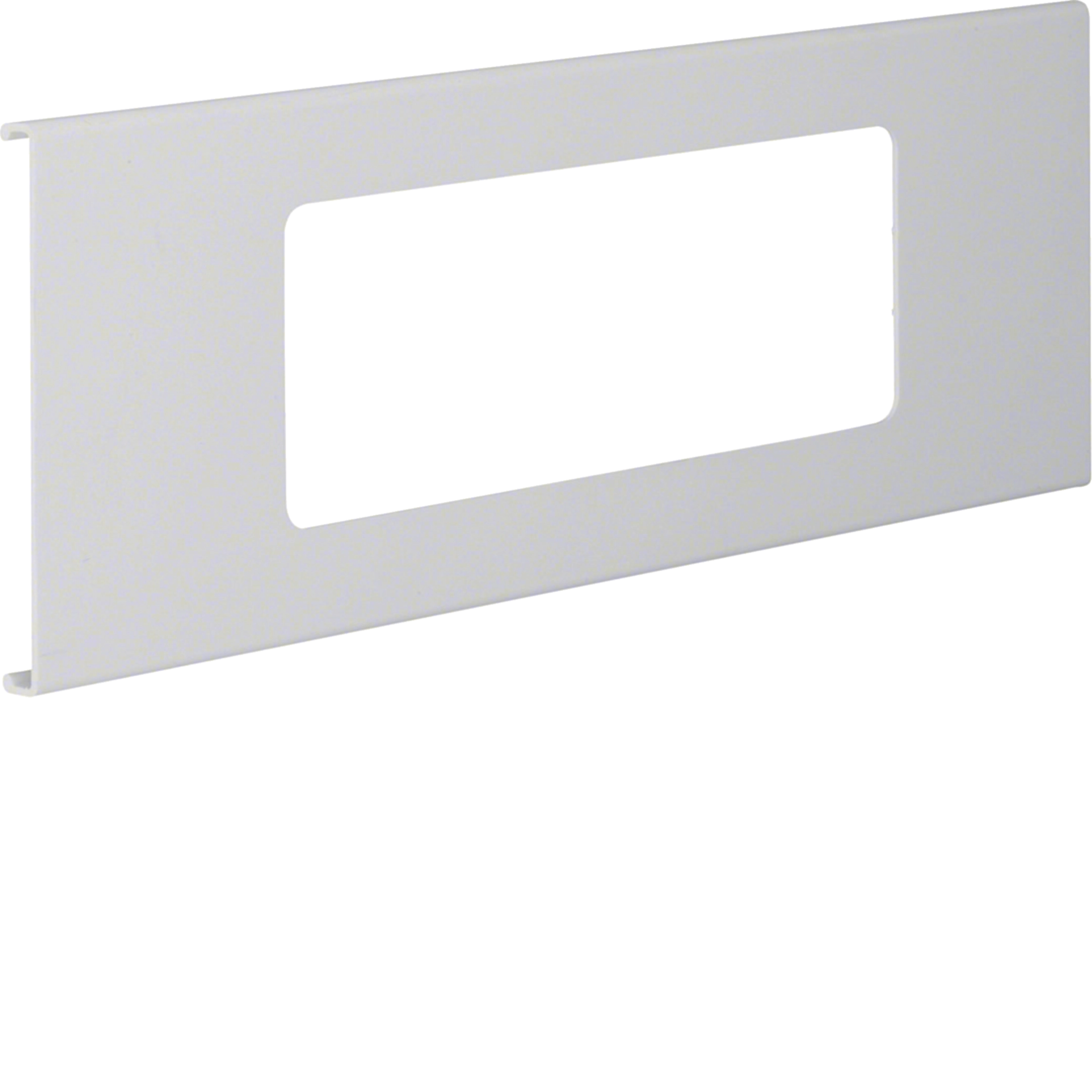 Blende 3-fach R7 für UP-Einsatz mit Rahmen PVC zu FB Oberteil 130mm lichtgrau