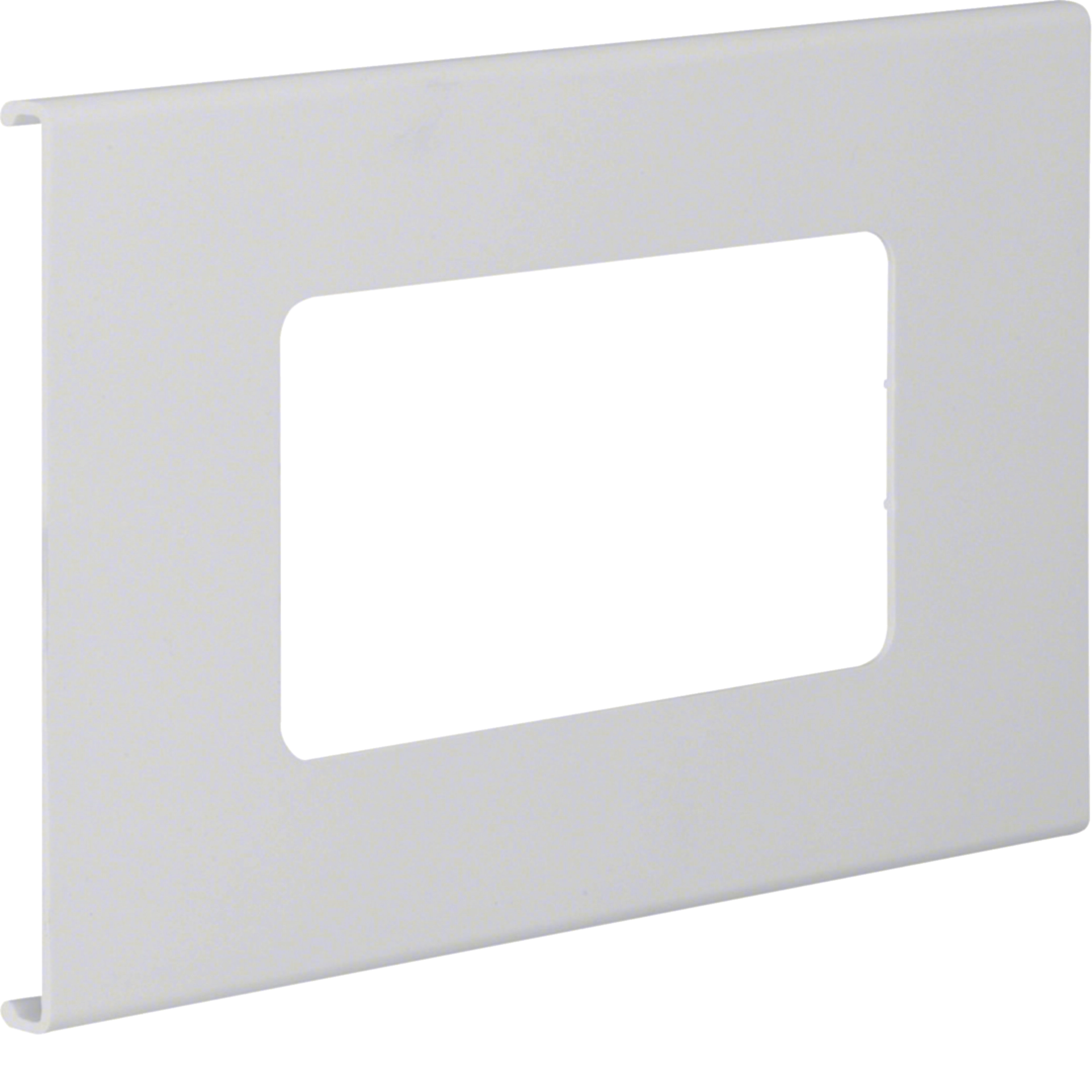 Blende 2-fach R7 für UP-Einsatz mit Rahmen PVC zu FB Oberteil 150mm lichtgrau