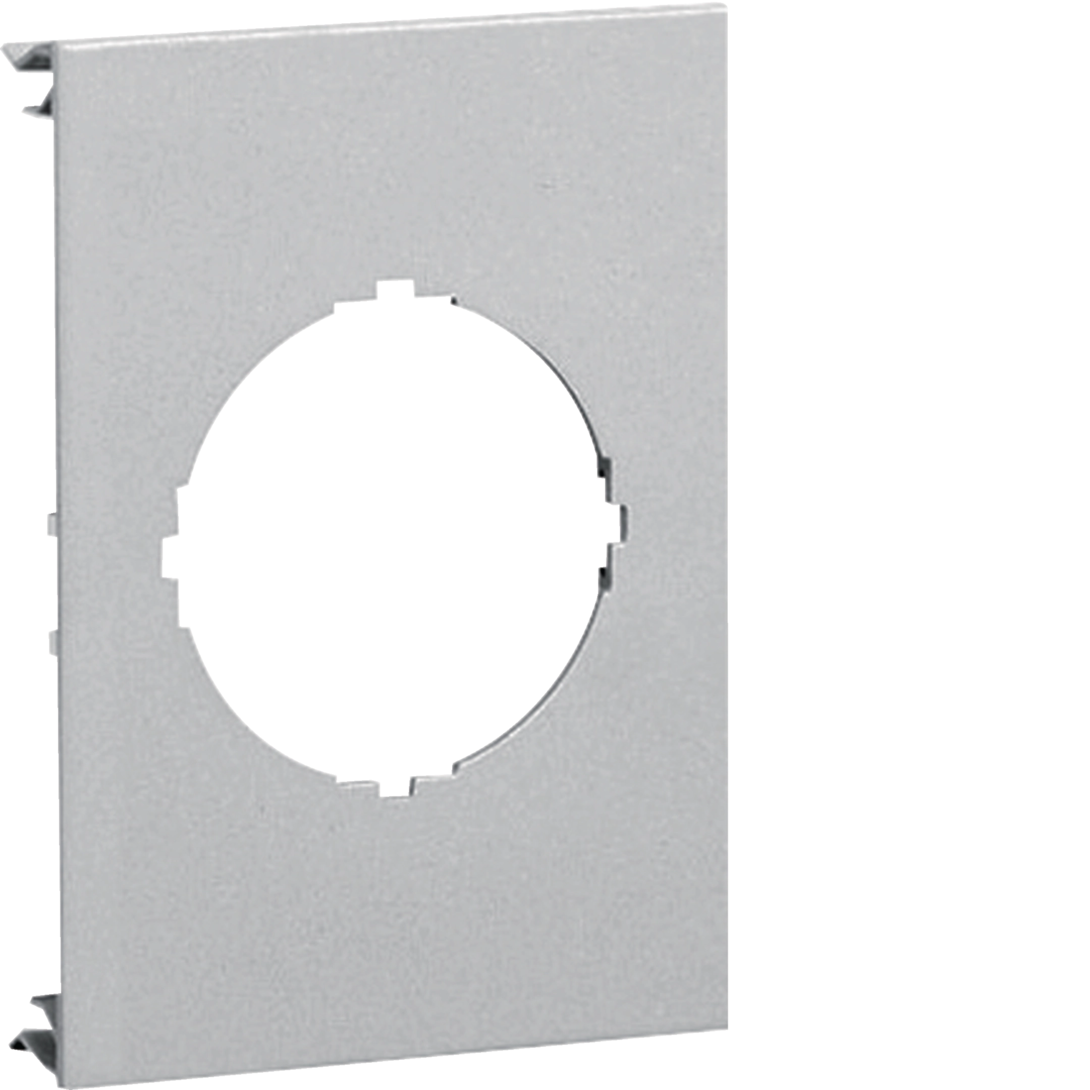 Blende 1-fach d=45mm für UP-Einsatz ohne Rahmen PVC BR Oberteil 120mm lichtgrau