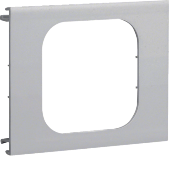 Blende 1-fach R18 für UP-Einsatz mit Rahmen PVC zu BR Oberteil 100mm lichtgrau