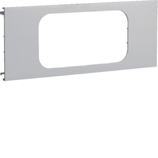 L96027035 - Blende 2-fach R18 für UP-Einsatz mit Rahmen PVC zu BR Oberteil 100mm lichtgrau