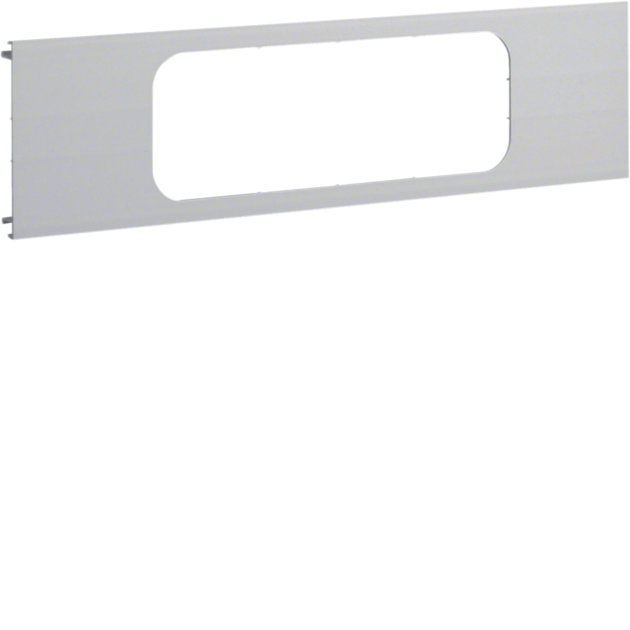 Blende 3-fach R18 für UP-Einsatz mit Rahmen PVC zu BR Oberteil 100mm lichtgrau