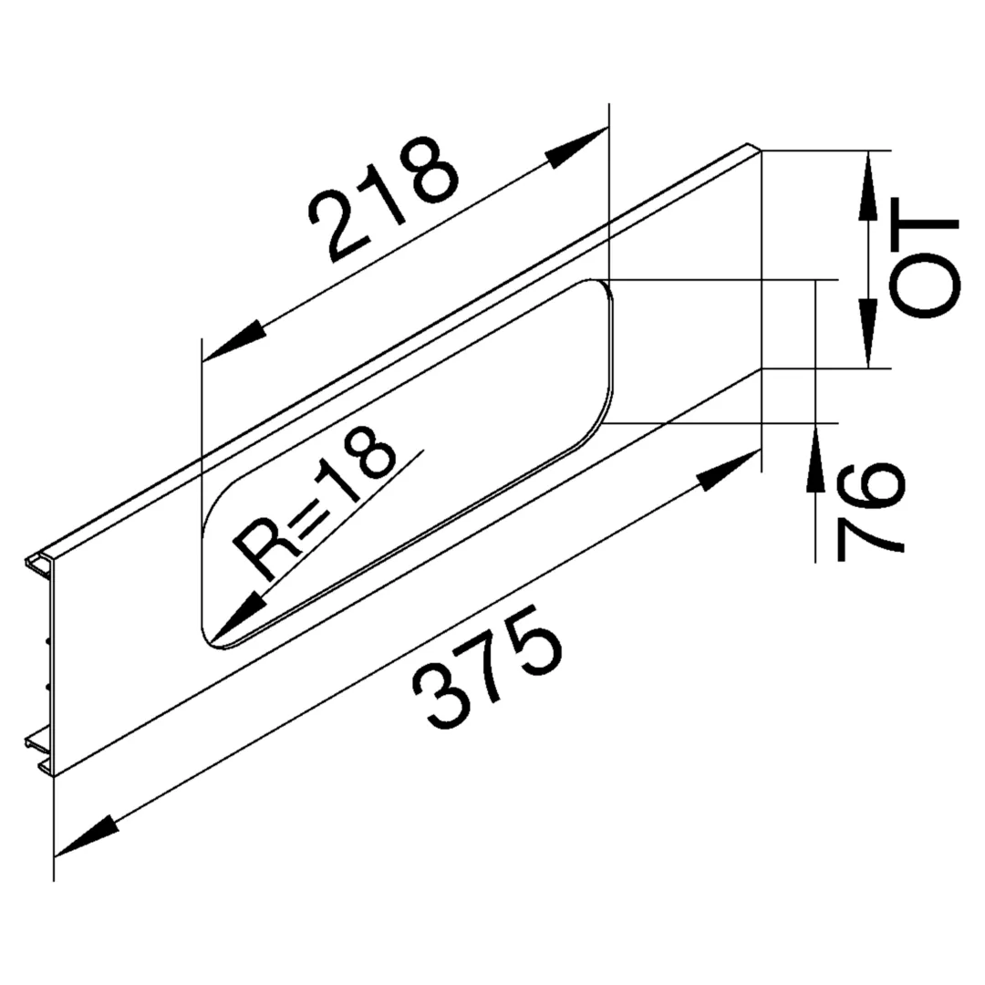 L96037035 - Blende 3-fach R18 für UP-Einsatz mit Rahmen PVC zu BR Oberteil 100mm lichtgrau