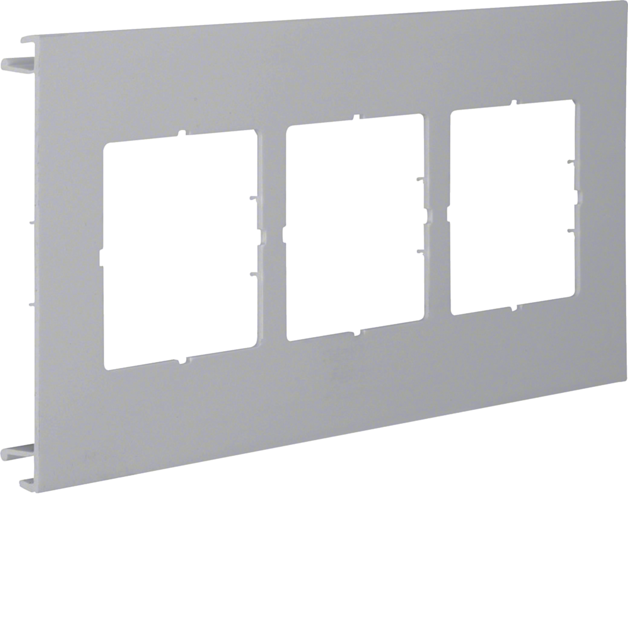 L98137030 - Blende 3-fach a=60mm für UP-Einsatz ohne Rahmen PVC BR Oberteil 120mm steingrau
