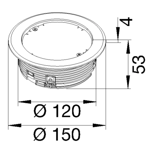 LAR02KB7011 - tehalit.VE-EE Przepust kablowy pełny >32mm PA stalowy