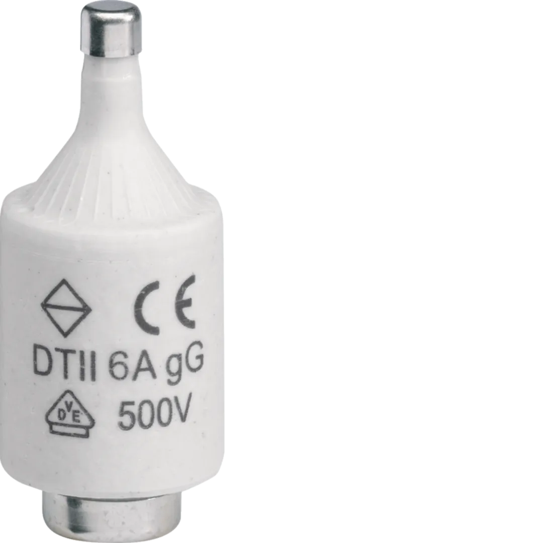 LE2706 - Wkładka bezpiecznikowa DTII/E27 wyk.zwłoczne gG (Bi-Wtz) 6A 500VAC