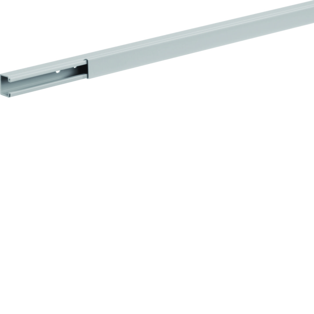 Vezetékcsatorna fedéllel műanyag 15mm x 15mm x 2000mm világosszürke kezeletlen LF Hager