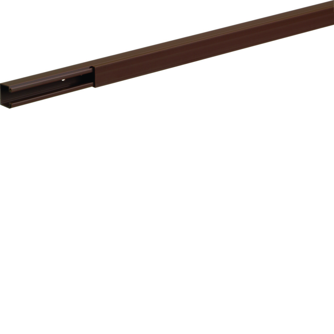 Vezetékcsatorna fedéllel műanyag 15mm x 15mm x 2000mm barna kezeletlen LF Hager