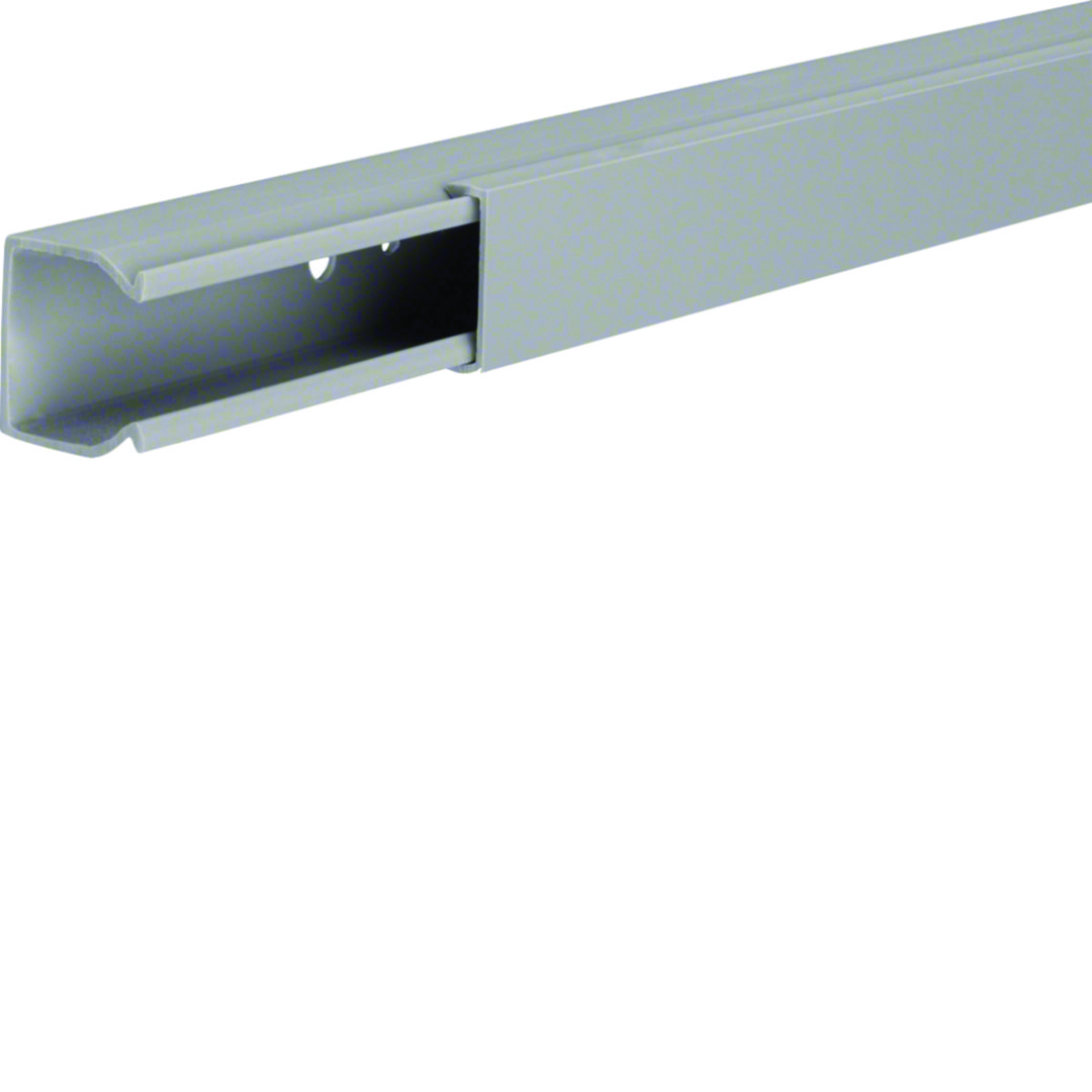 Vezetékcsatorna fedéllel műanyag 25mm x 25mm x 2000mm gránitszürke kezeletlen LF Hager
