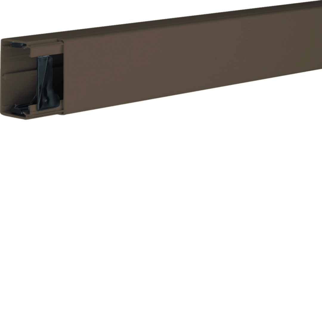 Vezetékcsatorna fedéllel műanyag 57mm x 40mm x 2000mm barna kezeletlen LF Hager