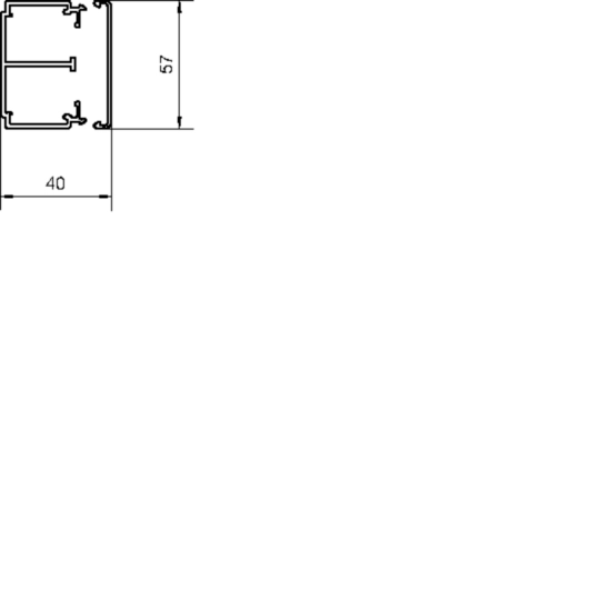 LF4006107035 - LF, bodemprofiel + deksel 40x61 mm, lichtgrijs
