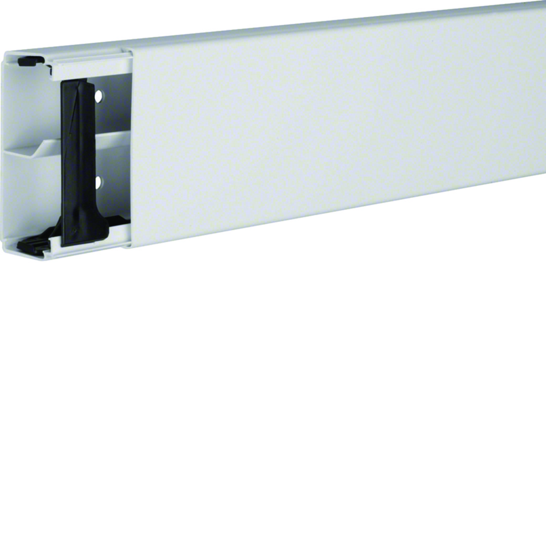 Vezetékcsatorna fedéllel műanyag 90mm x 40mm x 2000mm világosszürke kezeletlen LF Hager