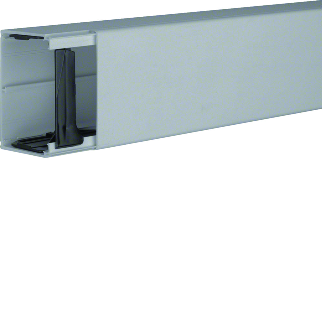 Vezetékcsatorna fedéllel műanyag 90mm x 60mm x 2000mm gránitszürke kezeletlen LF Hager