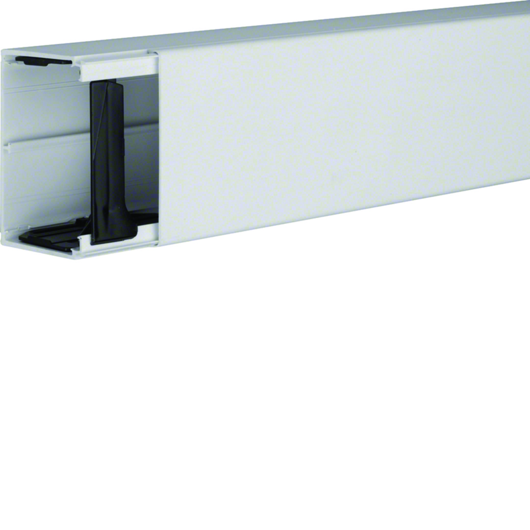 Vezetékcsatorna fedéllel műanyag 90mm x 60mm x 2000mm világosszürke kezeletlen LF Hager