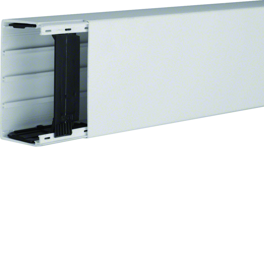 Vezetékcsatorna fedéllel műanyag 110mm x 60mm x 2000mm világosszürke kezeletlen LF Hager