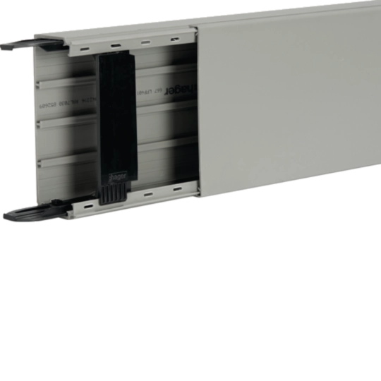 LFF4011007030 - Liféa trunking 40x110 with coupling and 2 cable retainer, grey