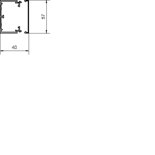 LFH4006007035 - Leitungsführungskanal aus PC/ABS halogenfrei LFH 40x60 mm lichtgrau