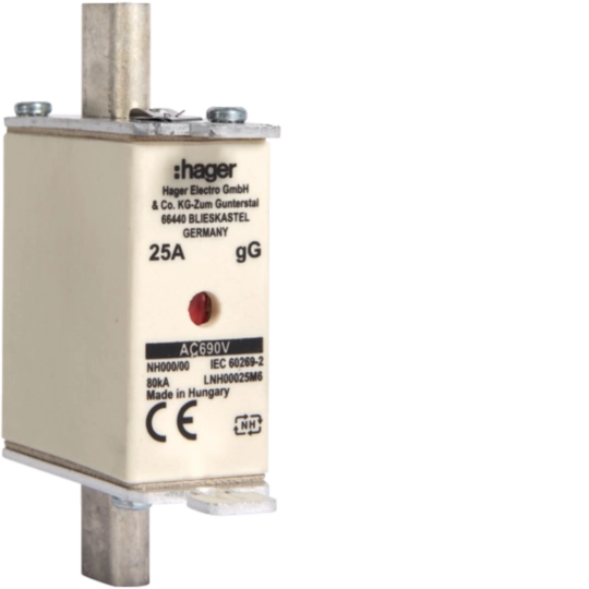 LNH00025M6 - Mespatroon NH000 25 A 690 V gG combimelder