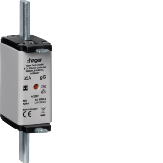 LNH1035MK - Mespatroon NH1C 35 A 500 V gG combimelder, geïs. opgestelde trekoren