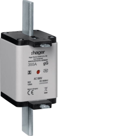 LNH3355MK - NH-Sicherungseinsatz NH3C gG 500V 355A Kombi-Melder mit isolierter Grifflasche