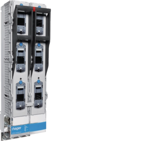 LVDR1260CP - Double réglette HPC3 1260A 3 pôles commutable, raccord à vis M12