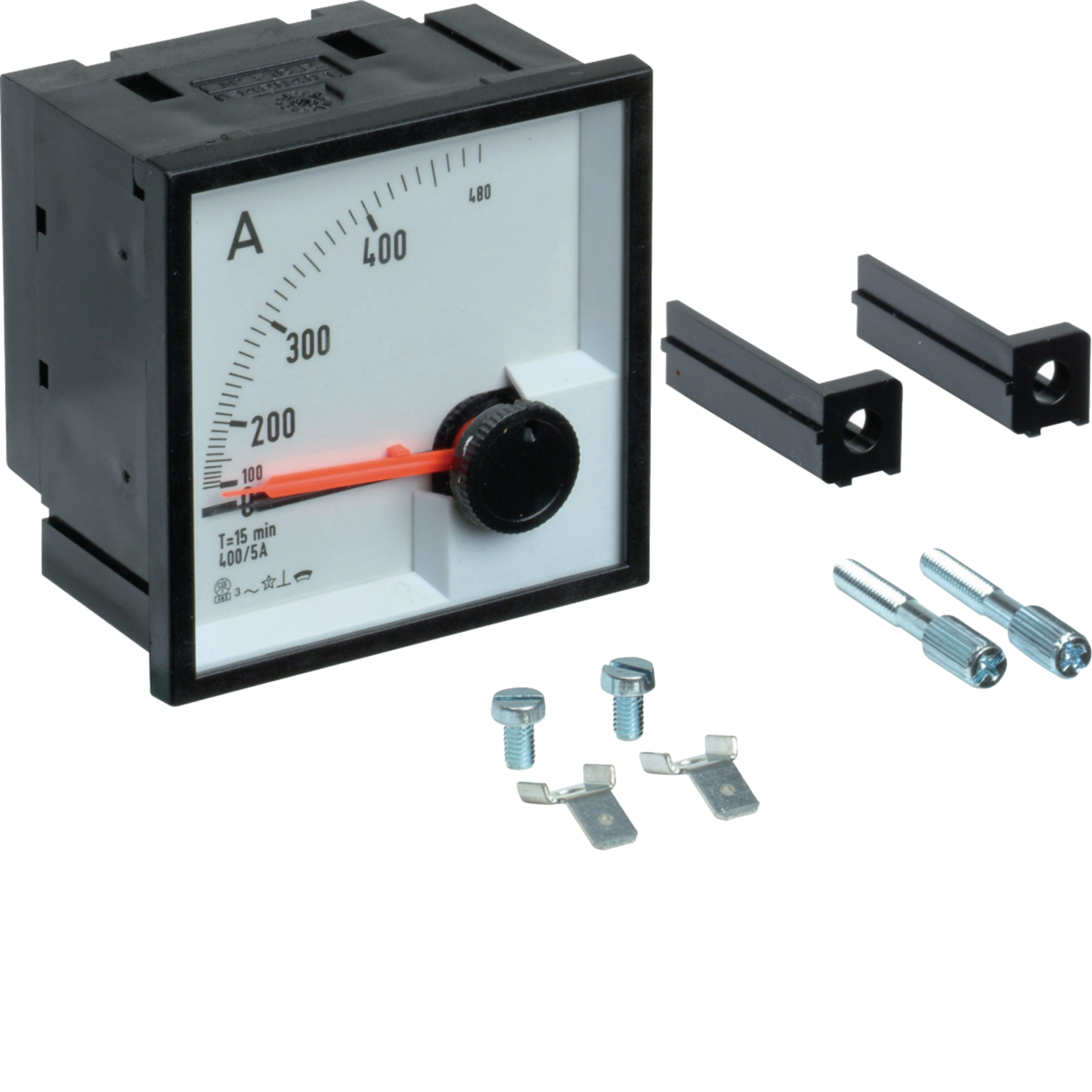 LVZMV1000 - EB-Bimetall-Amperemeter Hager 1000A versenkt 72×72mm Kl.3 Integration 15 Min.