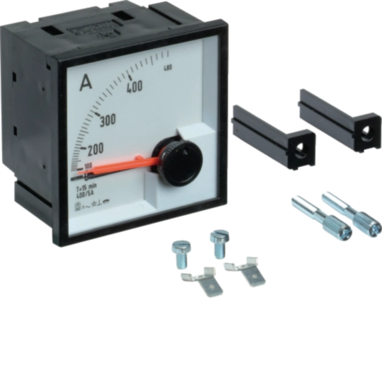 LVZMV150 - EB-Bimetall-Amperemeter Hager 150A versenkt 72×72mm Klasse 3 Integration 15 Min.
