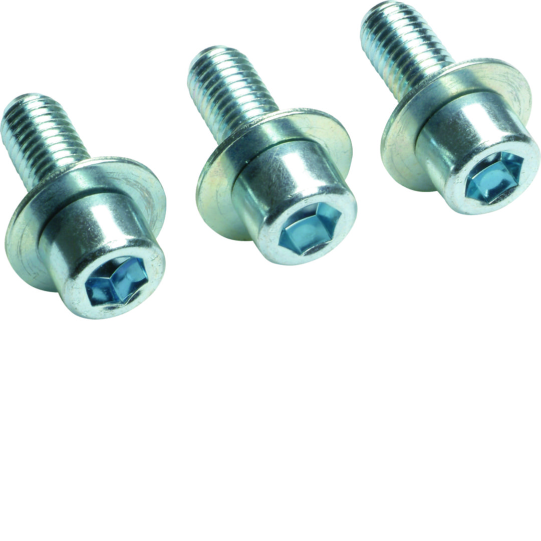 Csavarkészlet LV-síncsatlakozáshoz imbusz M8x20mm alátéttel 3db M acél 8x hengeres LV Hager