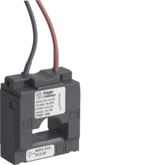 LVZW401K05 - Transformateur de Courant E_ pour LV NH1-3 400/5A 5VA Classe 0,5S CH