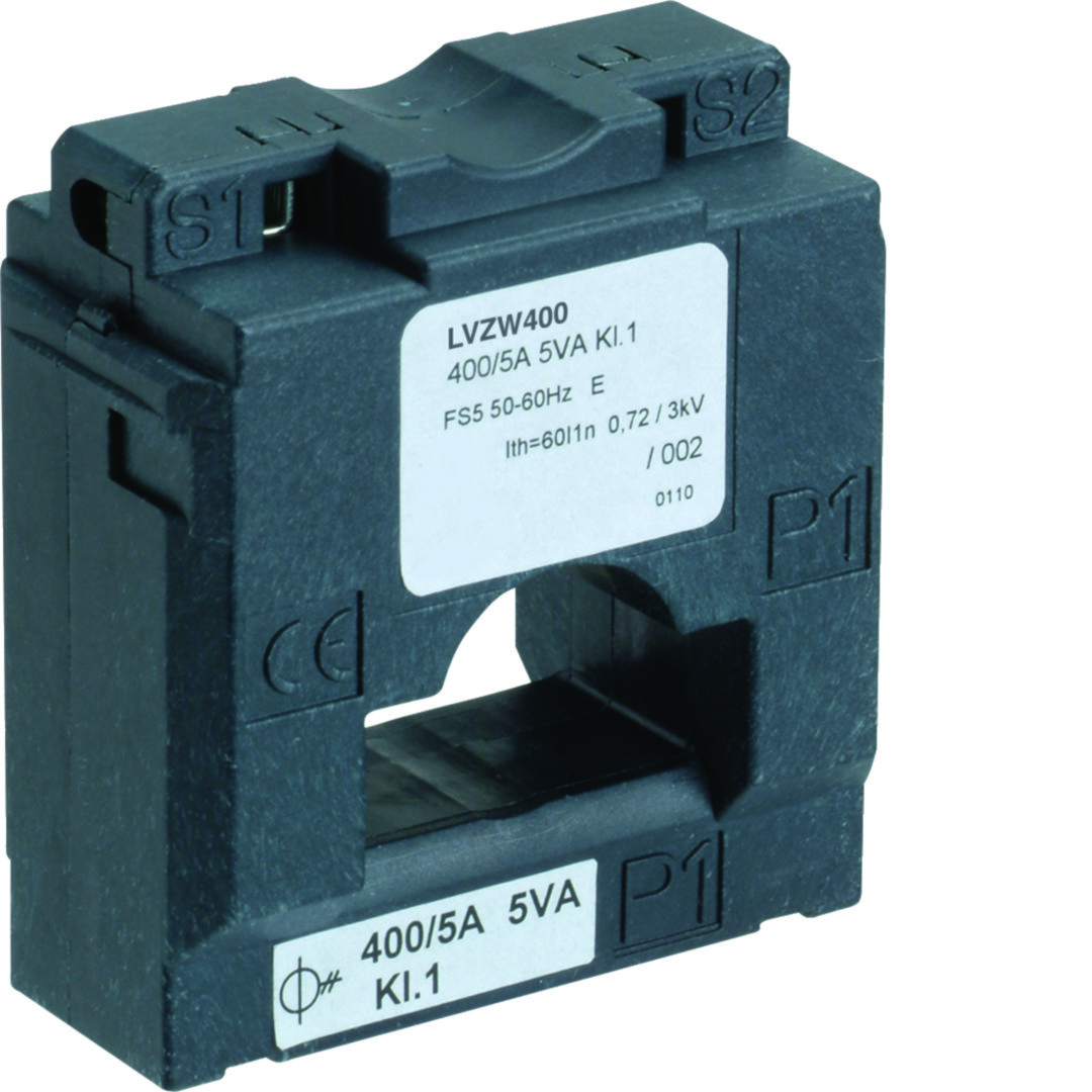 Áramváltó LV/NH1-3/185-hoz 600/5A 5VA Kl.1 rádugható 600A/ 5A 5VA 1-osztály LV Hager