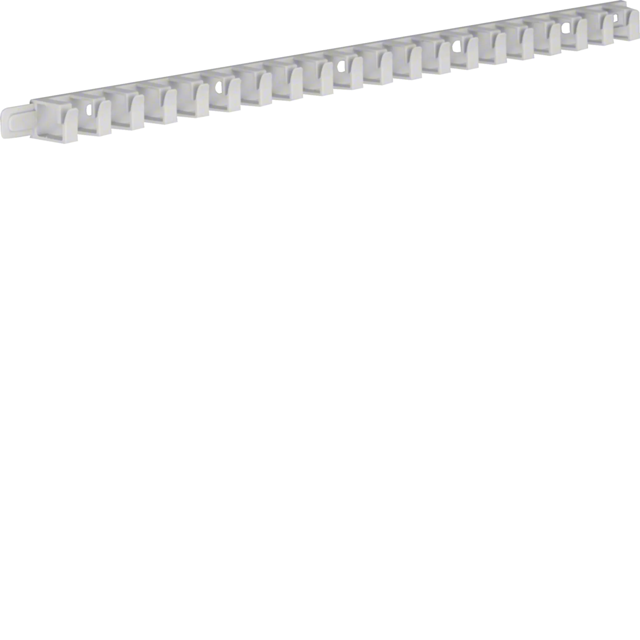 Goulotte de câblage flexible autocollante sans halogene 40mm L=500mm gris  clair Hager