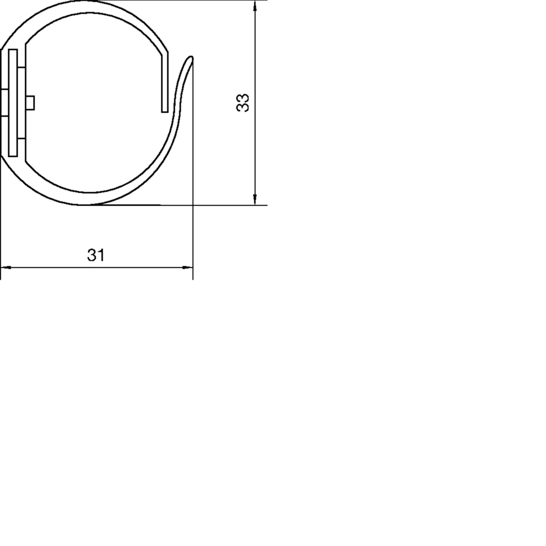 M5692 - Goulotte de câblage flexible Polyamide sans halogene 30mm L=0,5m gris clair