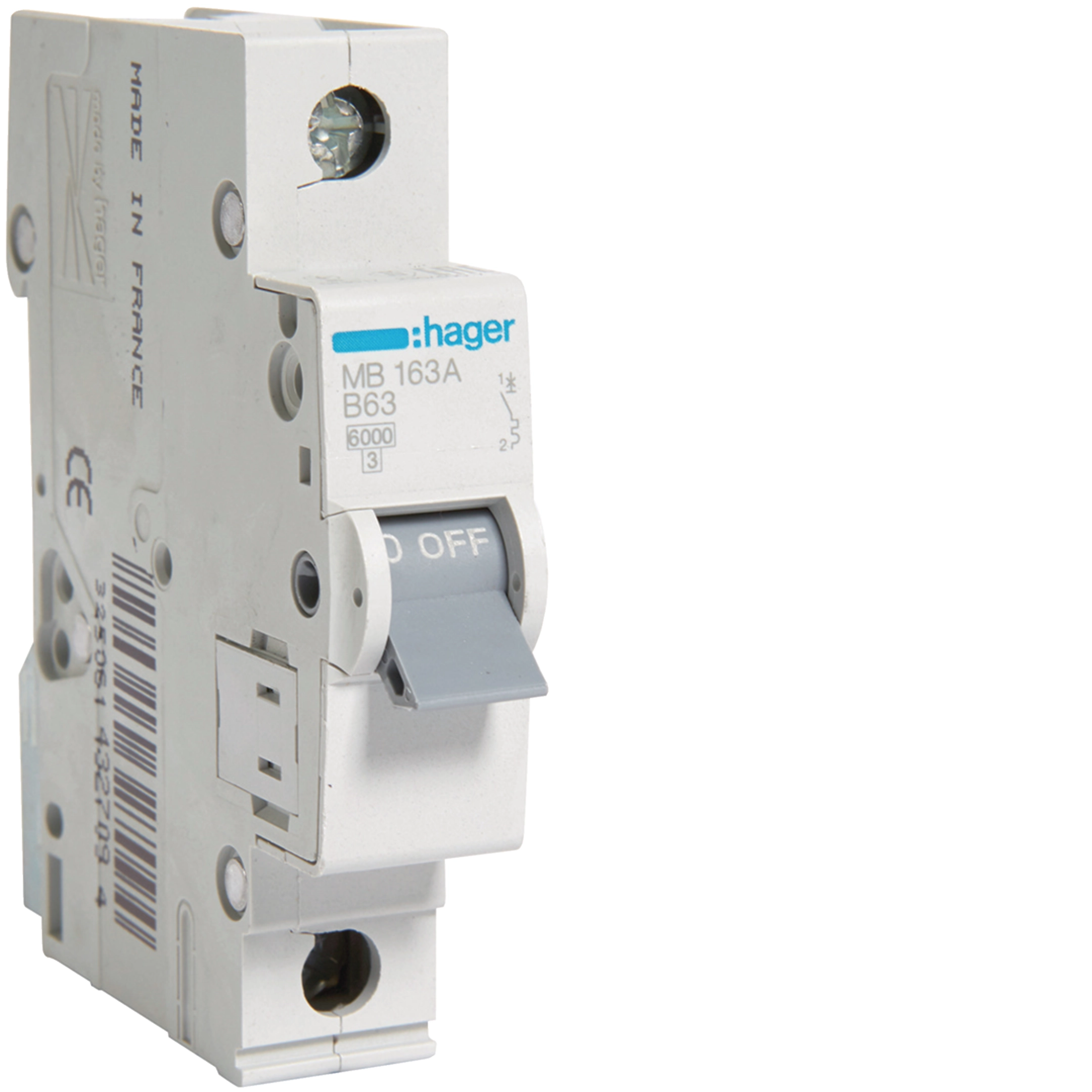 Hager molded-case circuit breakers (disjoncteurs boîtier moulé)