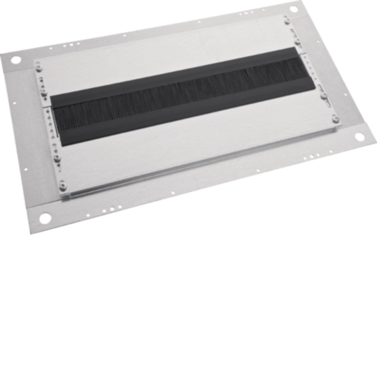 M-BBB6040 - Bodenblech 3-teilig mit Bürsten 600x400 (BxT) verzinkt