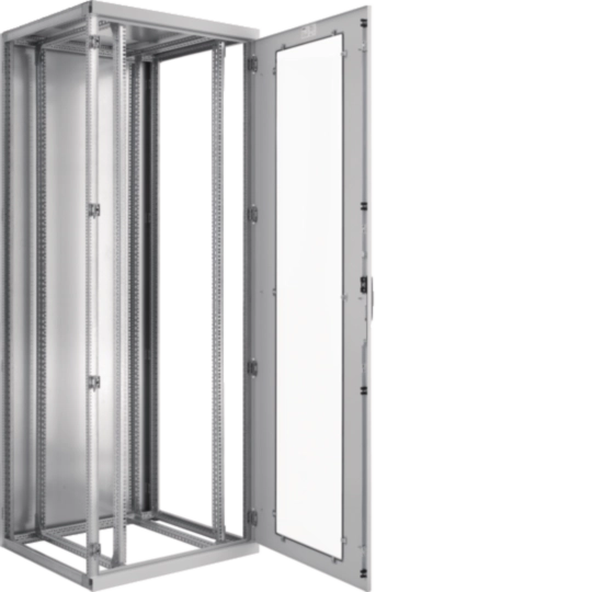 M-RT6010018S - Netzwerkschrank IP40 Sichttür Securitglas Einführung oben 600x1800x1000 lackiert