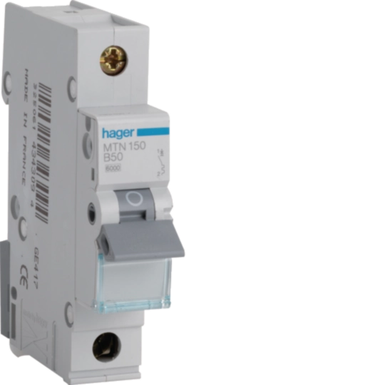 MTN150 - MCB 1P 6kA B-50A 1M