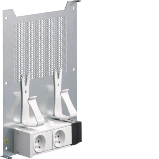 TN906 - Gamma, platine de fixation avec 2 prises, pour les bacs d&#039;encastrement GE*EN