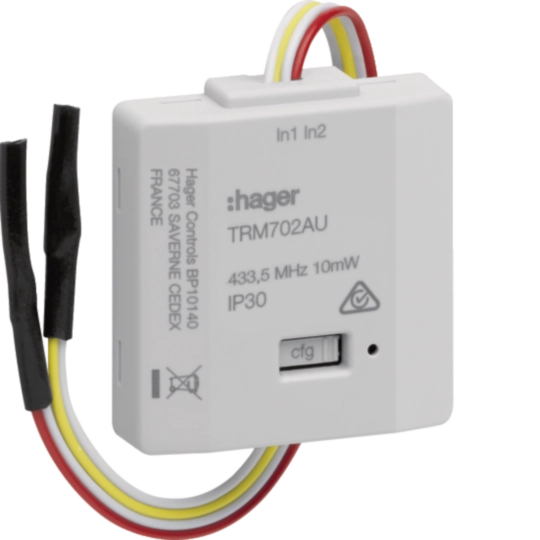 TRM702AU - Flush mounted radio inputs battery powered