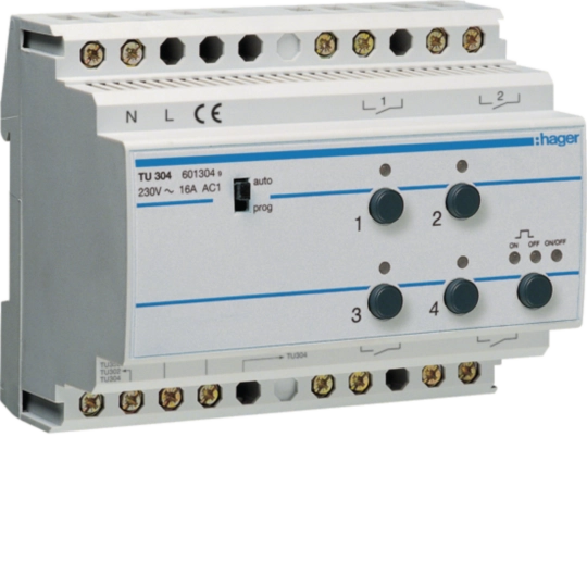 TU304 - RF-uitgangsmodule, 4m, 16 A voor RF-ontvanger TU350