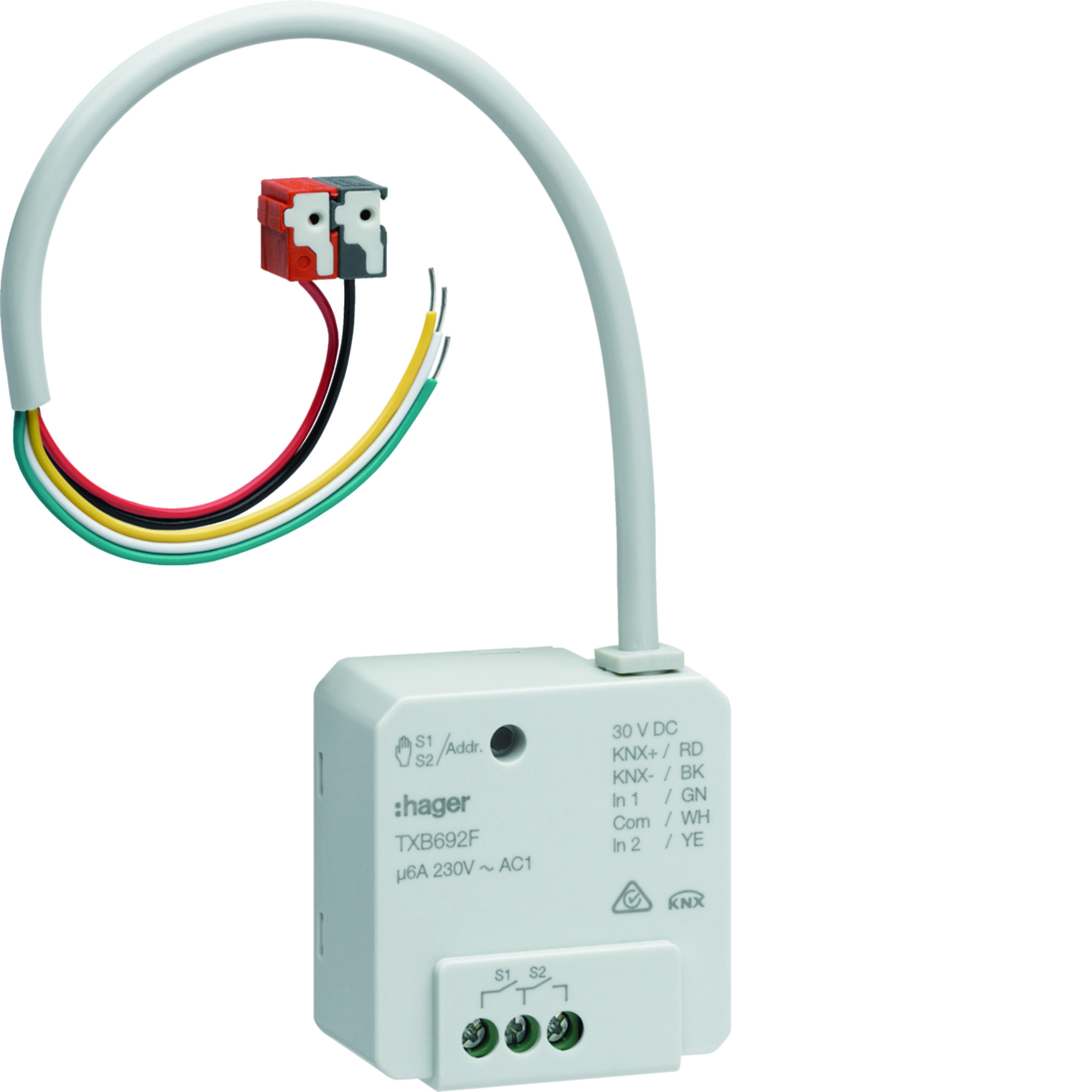 MOD.KNX TP VEN. 2 IN+ 2 OUT 230V 6A AC1 INC